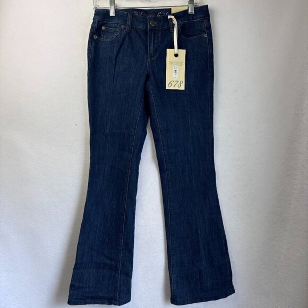 The Limited 678 Bootcut Jeans Womens Size 2 Dark Wash Low Rise Stretch Denim
